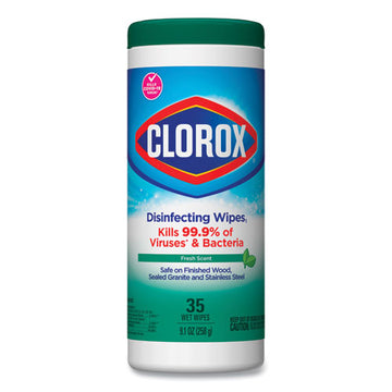 Clorox® Disinfecting Wipes, 7 X 8, Fresh Scent, 35-canister freeshipping - TVN Wholesale